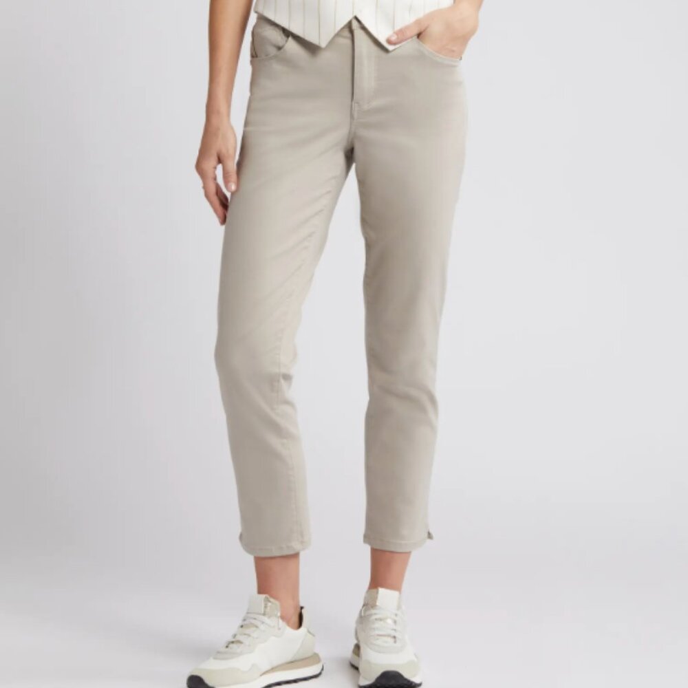 Wit & Wisdom Waist Slim "Ab" Solution Straight Stretch Ankle Length Pants Sz 4P